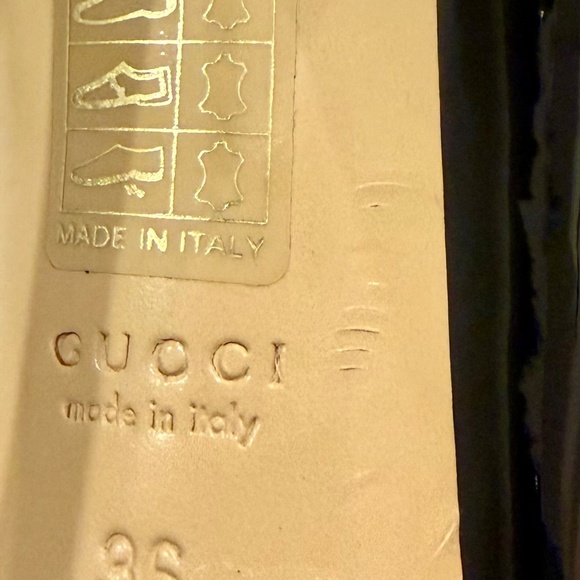 Gucci 284145 Black Patent Leather Pointed Toe Pumps Size 6 / 36 - Picture 5 of 10